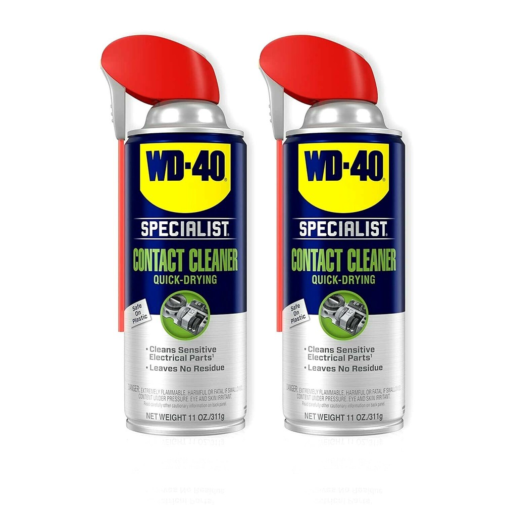 WD-40 Specialist Contact Cleaner Quick Drying Spray – Pack Of 2, 11 Oz. Each