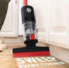 Dirt Devil Broom Vac Cordless Bagless Stick Sweeper w/ Rinsable Filter
