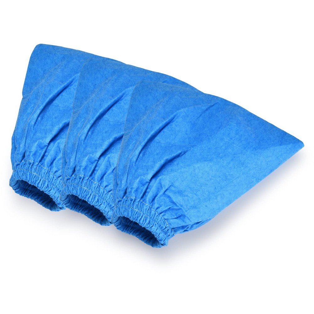 3 Pcs Cloth Filter Bag for Armor All AA256 AA255 2.5 Gallon Shop VAC Blue