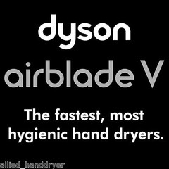 DYSON Airblade V HU02 Hand Dryer White ABS Cover ADA Compliant 110V/120V
