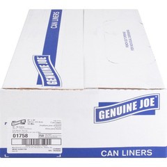 Genuine Joe GJO01758 High-Density Can Liner 45 Gal Clear