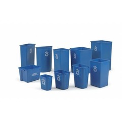 Rubbermaid Commercial Fg295573blue Recycling Wastebasket, Blue, 3 1/4 Gal