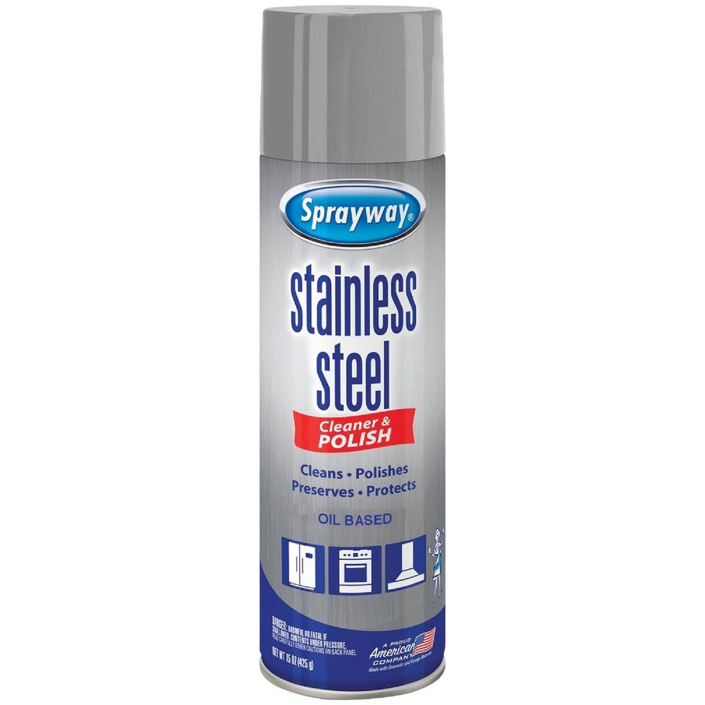 Sprayway 15 Oz. Oil-Based Stainless Steel Cleaner 1000012341 Sprayway 1000012341