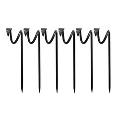 Leaf-End Hose Guides, Set of 6 Graphite