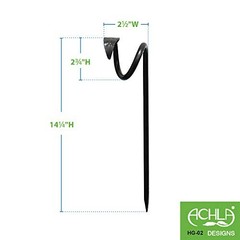 Leaf-End Hose Guides, Set of 6 Graphite