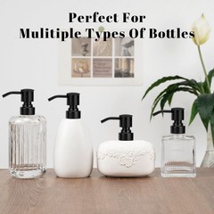 2 Pack Black 304 Stainless Steel Soap Dispenser Pump 2 Pack,