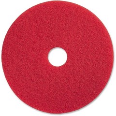 Red Buffing Floor Pad Rotary Scrubbers Light-Duty Scrubbing Dry Buffing 5 Pack