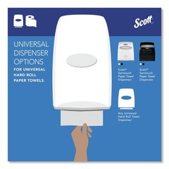 Scott 01000 8 in. x 1000 ft. Essential Hard Roll Towels – WT (12 Rolls/CT) New