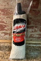 NEW Libman 00944 HIGH POWER Deck Mop Refill Cotton 4 Ply Yarn Original Package