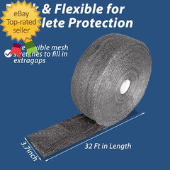0000 Steel Wool Roll 5Lb, 32 Ft Steel Wool Roll Fine Wool 0000 Hardware Cloth fo