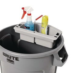 Rubbermaid 2-Compartment Maid Caddy w/ Handle (Gray) 2649GRA NEW