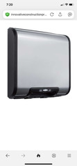 Bobrick B-7128 Automatic Hand Dryer, 115 Volt, Surface-Mounted, Stainless Steel