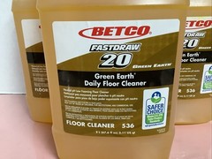 3 bottles 2L each BETCO Green Earth Daily Floor Cleaner Fastdraw 20