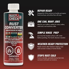Rust Converter 8 FL OZ – Neutralizer & Encapsulating Sealer for Automotive