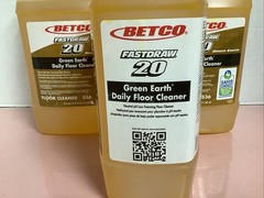 3 bottles 2L each BETCO Green Earth Daily Floor Cleaner Fastdraw 20