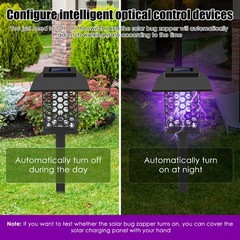 2 Pcs Mosquito Killer Solar Mosquito Killer Lamp Mosquito Killer Lamp 2 in 1