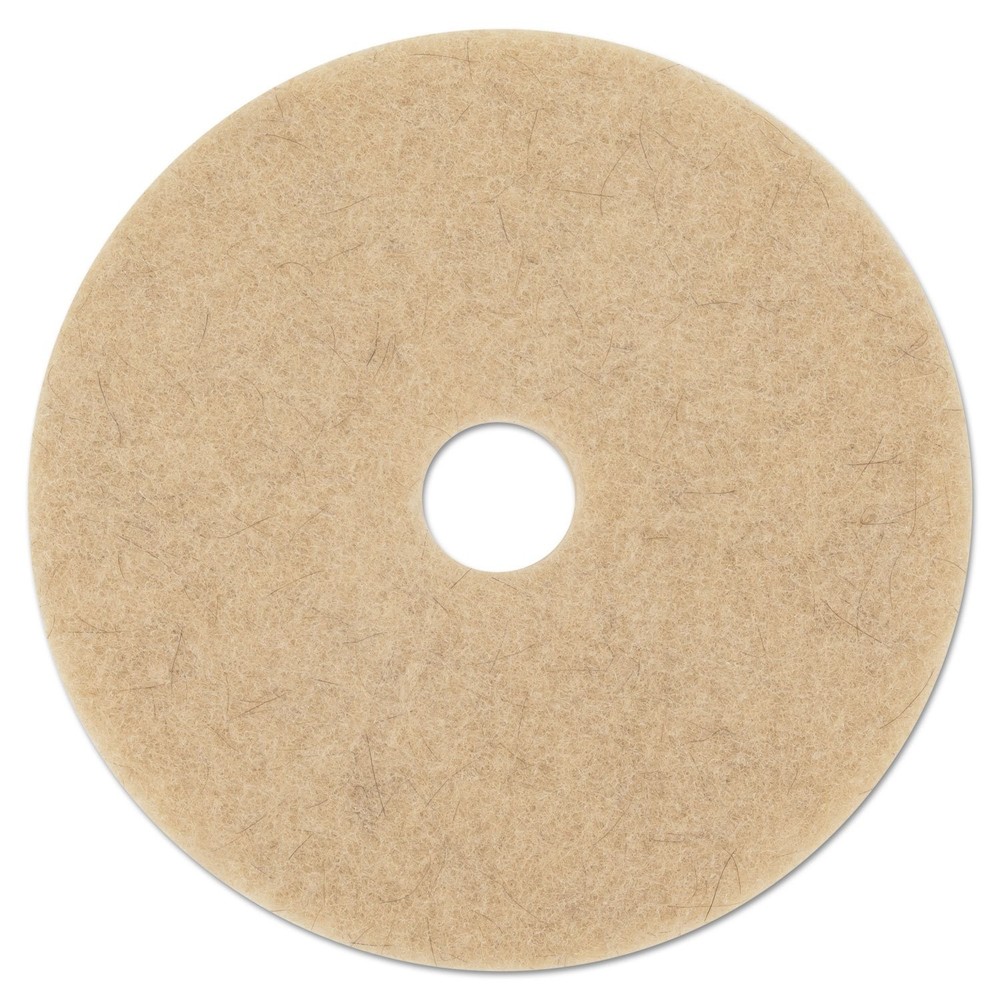 Boardwalk Natural Hog Hair Burnishing Floor Pads, 17″ Diameter, Tan, 5/Carton