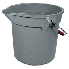 Heavy Duty 14 Quart Round Utility Bucket W/ Measuring Lines & Wide Pour Spout US