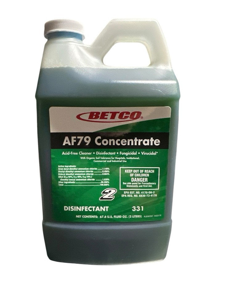 Betco Fast draw 2, AF79 Concentrate 2L Acid Free Cleaner Disinfectant