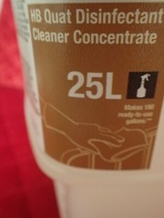 Lot of THREE(3) – 3M HB QUAT 25L – Disinfectant Concentrate Cleaner 2 LITER Size