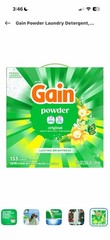 Gain Original Scent Powder Laundry Detergent for HE Machines, 133 Loads 123 oz