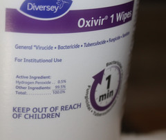 5 containers Diversey Oxivir 1 Surface Disinfectant Wipes *see description*