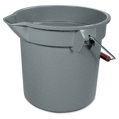 Heavy Duty Round Utility Bucket W/ Measuring Lines Wide Pour Spout Cleaning New