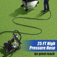 EDPW07 Gas Pressure Washer Wheel-Mounted 7 HP 3500 PSI 2.3 GPM 25 FT Hose