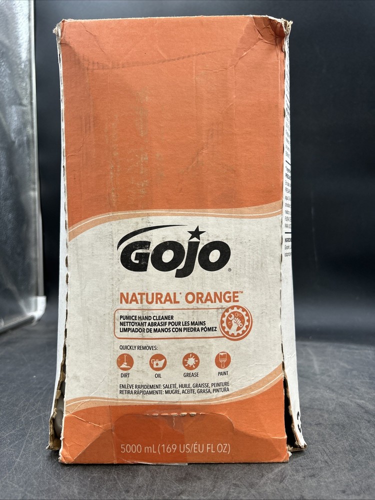 GOJO 7556 5000 mL Pumice Hand Cleaner Refill – Citrus Scent (1/Carton) Open Box