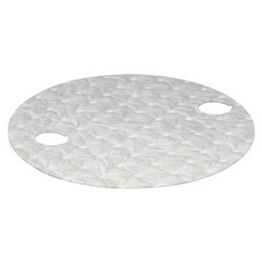 Oil-Dri L90910 Sorbent Pad, 22 In Dia., Oil, White, Polypropylene