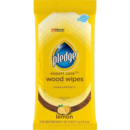 Pledge 336297 Furniture Polish Wipes, 12 X 24″, 24 Wipes, Pk12