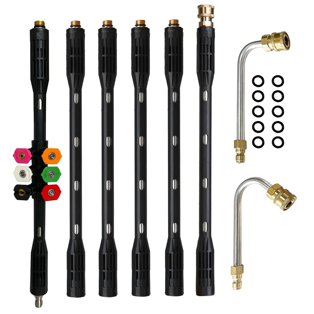 Pressure Washer Gutter Cleaning Tools, Upgrade Power Washer Extension Wand wi…