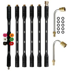 Pressure Washer Gutter Cleaning Tools, Upgrade Power Washer Extension Wand wi…
