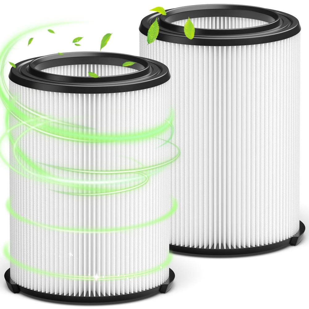 Vifect VF4000 Replacement Filter, Wet/Dry Compatible, 2 Pack Standard