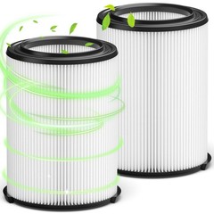 Vifect VF4000 Replacement Filter, Wet/Dry Compatible, 2 Pack Standard