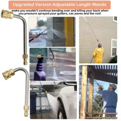 4000PSI High Pressure Washer Extension Wand Replace Lance Gutter Cleaner Nozzle