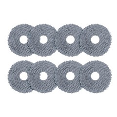 8 Pack Mop Pads for Roborock QV 35A/Qrevo S/Q Revo/Qrevo Qrevo S Pad