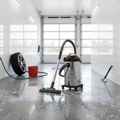 Wet Dry Vacuum Cleaner Strong Suction Cleaning Appliance Low Noise Operation