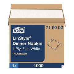 Tork 716002 1-Ply 15″ x 16″ LinStyle Dinner Napkin (1000/CT) New