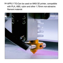 5Pcs 3D Printer Nozzle M6x0.6mm Stainless Steel Nozzles Extruder
