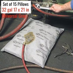 Pig Sorbents 32 gal 17 x 21 in Universal Gray Cellulose Set of 15