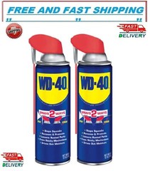 Multi Purpose Original WD-40 Formula 12oz Lubricant Spray 2-PACK w/. Smart Straw