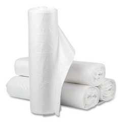 Inteplast Group Can Liners, 60 gal, 12 mic, 38″ x 58″, 25 Bags/Roll, 8 Rolls/CT