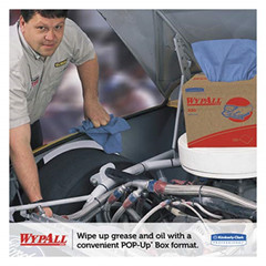 WypAll 41041 X80 Cloths, BRAG Box, HYDROKNIT, Blue 11.1 x 16.8 Case of 160