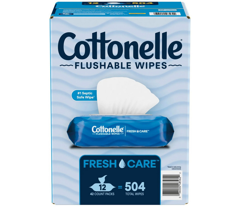 Cottonelle FreshCare Flushable Wipes 12 Packs 504 Total Wipes
