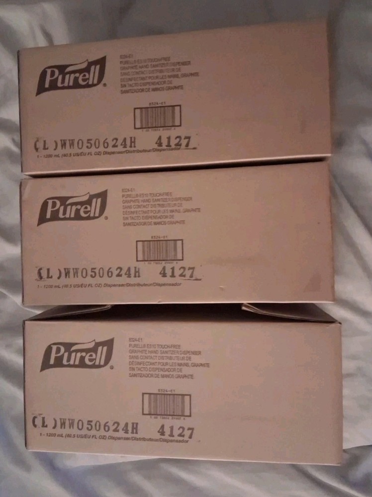 PURELL ES10 8324-E1 Automatic Hand Sanitizer Dispenser Graphite Set Of 3