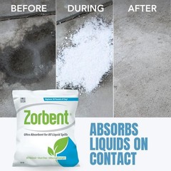 Liquid Spill Cleanup 10 Quart Bag | 16X More Absorbent for Grease, Oil, – Reu…