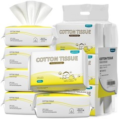 100% Cotton Dry Wipes, USDA Certified Baby Wipes, Soft & Gentle, Hypoallergen…