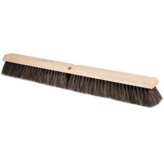 Marshalltown Wide Block Horsehair Broom Concrete 24 Inch Natural Horsehair Wide