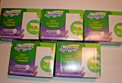Swiffer Dry Sweeping Cloths Febreze Lavender 5 boxes 80 Total Cloths